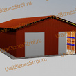 Быстровозводимый (Обшитый) склад 12000*25000*8000мм  3 яруса - uralbiznesstroi.ru – Самара