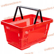 Корзина-пластик (20л) с 2-я ручк, цвет-красный - uralbiznesstroi.ru – Самара