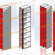  Шкаф сумочный разборный 300х500х1850 (ШхГхВ) 1х секционный 8-ячеечный S-0,6 мм (Дополнительная секция) - uralbiznesstroi.ru – Самара