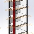  Шкаф сумочный разборный 300х500х1850 (ШхГхВ) 1х секционный 8-ячеечный S-0,6 мм (Дополнительная секция) - uralbiznesstroi.ru – Самара