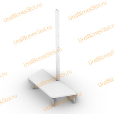 Торговые торцевые стеллажи 2350*500 1 полка - uralbiznesstroi.ru – Самара