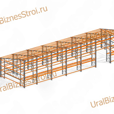 Самонесущий склад 7000*20000*7000мм 3 яруса - uralbiznesstroi.ru – Самара