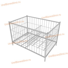 Корзина экспозиционная 1200х800х850(400) - uralbiznesstroi.ru – Самара