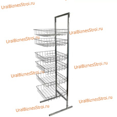 Стойка прикассовая 1800х800х350 , 6 корзин - uralbiznesstroi.ru – Самара