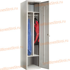 Шкаф гардеробный двухсекционный (1 дверь) 1850*500*400 S-0,8мм - uralbiznesstroi.ru – Самара