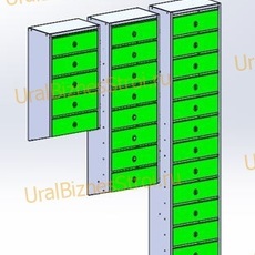 Ящик почтовый 600*200*320 наклонный - uralbiznesstroi.ru – Самара