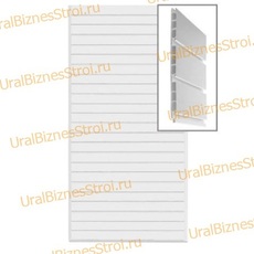 Экономпанель 1200*2400 РР пластик белая (вертикально) - uralbiznesstroi.ru – Самара