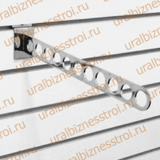 F 106 Кронштейн наклонный с 11-ю отверстиями, 400 мм., хром - uralbiznesstroi.ru – Самара