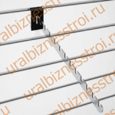 F 110 Держатель наклонный с 10-ю выемками, 400 мм, хром - uralbiznesstroi.ru – Самара