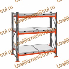 Стеллаж с выкатными платформами  2500*1800*1050 3 яруса 6 платформ - uralbiznesstroi.ru – Самара
