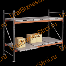 Стеллаж с выкатными платформами  2000*2700*1050 2 яруса 6 платформ - uralbiznesstroi.ru – Самара