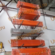 Стеллаж консольный двусторонний 3000x1270x2000 мм легкий 5 яруса - uralbiznesstroi.ru – Самара