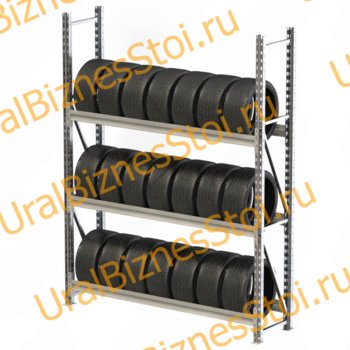 Стеллаж для колес, шин и дисков 2040x2000x400 мм - uralbiznesstroi.ru – Самара