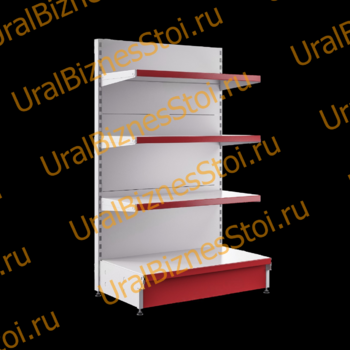 Торговый пристенный стеллаж 1950*500*900 4 полки - uralbiznesstroi.ru – Самара