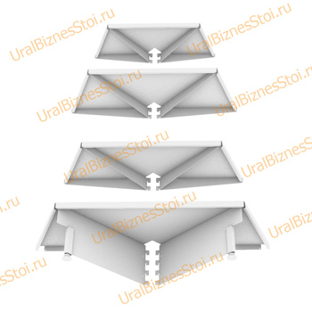 Дополнительная секция для торгового островного стеллажа 500*400*400*300 - uralbiznesstroi.ru – Самара