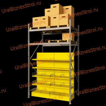 Стеллаж Cash & Carry 4000*2000*1000 - uralbiznesstroi.ru – Самара