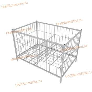 Корзина экспозиционная 1200х800х850(600) - uralbiznesstroi.ru – Самара