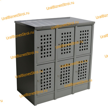  Шкаф сумочный разборный 915х500х970 (ШхГхВ) 6-ячеечный (стол-тумба) S-0,6мм - uralbiznesstroi.ru – Самара