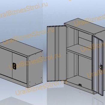 Антресоль для шкафа архивного 925*850*400 2-дверный - uralbiznesstroi.ru – Самара