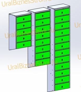 Ящик почтовый 400*200*320 наклонный - uralbiznesstroi.ru – Самара