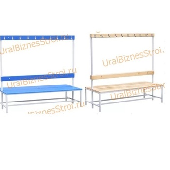 Скамья гардеробная 2стороння 450(1650)*700*1800 - uralbiznesstroi.ru – Самара