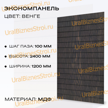 Экономпанель 1200*2400 венге (вертикально) - uralbiznesstroi.ru – Самара