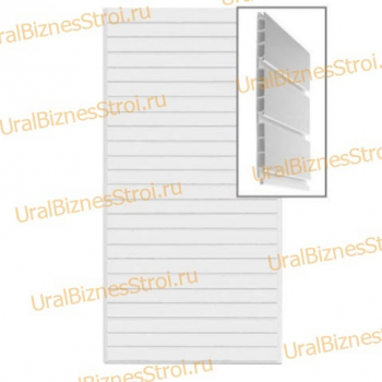 Экономпанель 1200*2400 РР пластик белая (вертикально) - uralbiznesstroi.ru – Самара