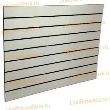 Экономпанель 1200*2400 (NS черн. МДФ) белая (Вертикально) - uralbiznesstroi.ru – Самара