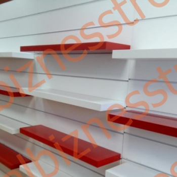 Полка ЛДСП/1200*200/(красная) - uralbiznesstroi.ru – Самара