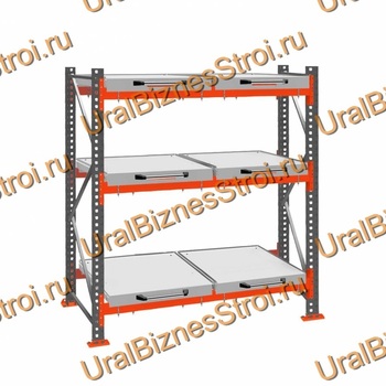 Стеллаж с выкатными платформами  2500*1800*1050 3 яруса 6 платформ - uralbiznesstroi.ru – Самара