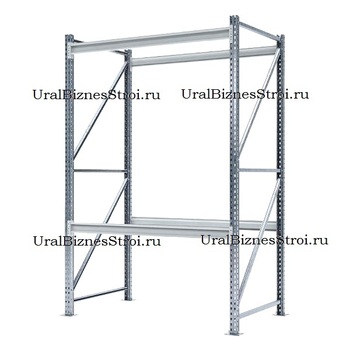 Грузовой стеллаж 2040*800*1500 2 яруса навесных без настила - uralbiznesstroi.ru – Самара